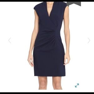 Tahari Vneck sheath dress